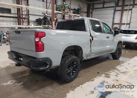 2024 Chevrolet Silverado 1500 4Wd Short Bed Custom Trail Boss из США, поврежденный, VIN 3GCPDCEKXRG334799